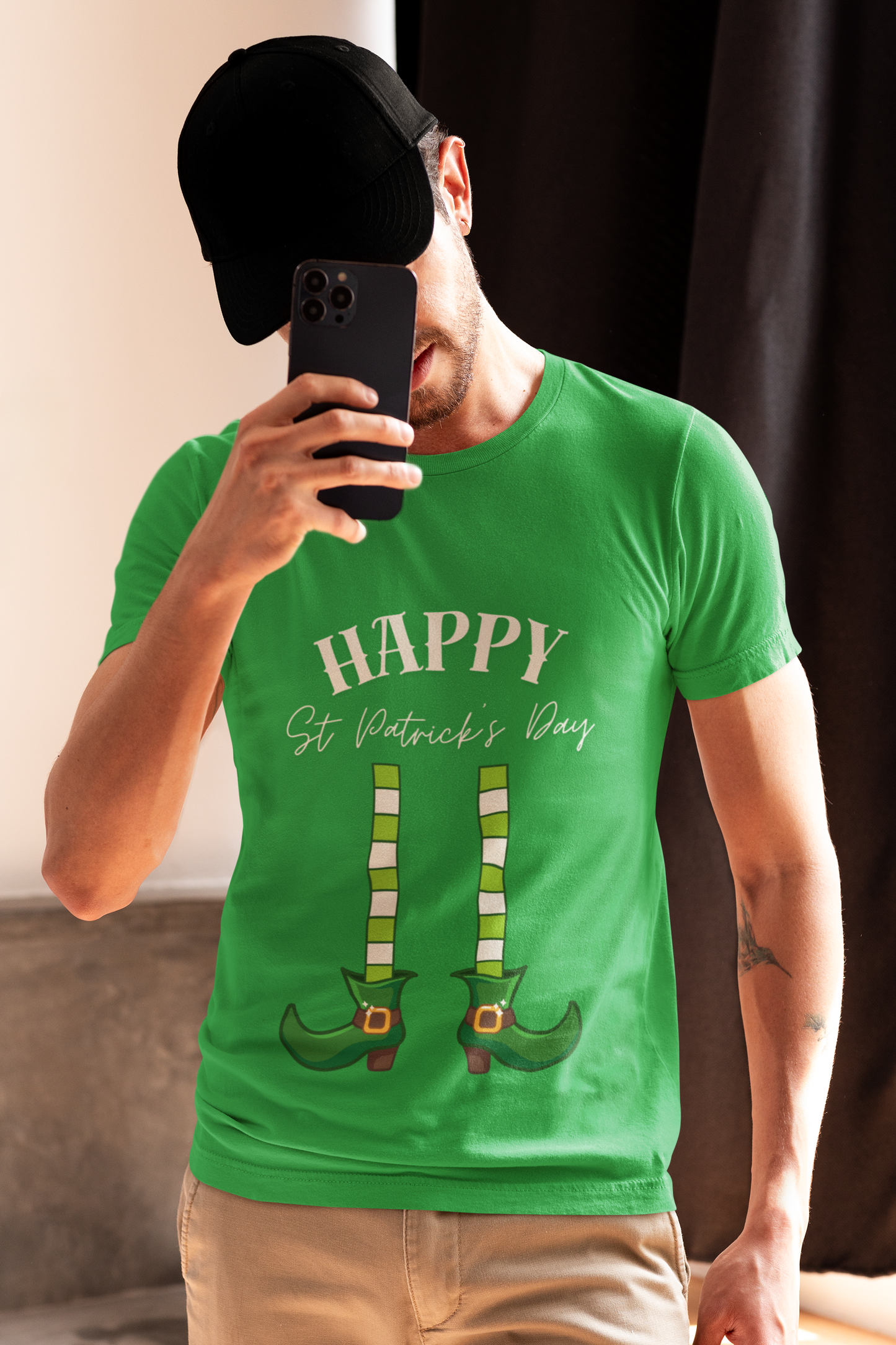 Happy St Patrick's - Classic Unisex Crewneck Green T-shirt